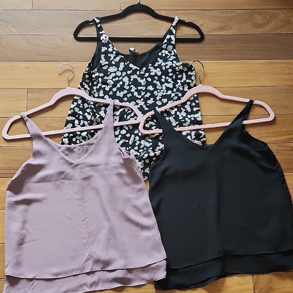 Reitmans Tops Set - Black, Purple, and Floral